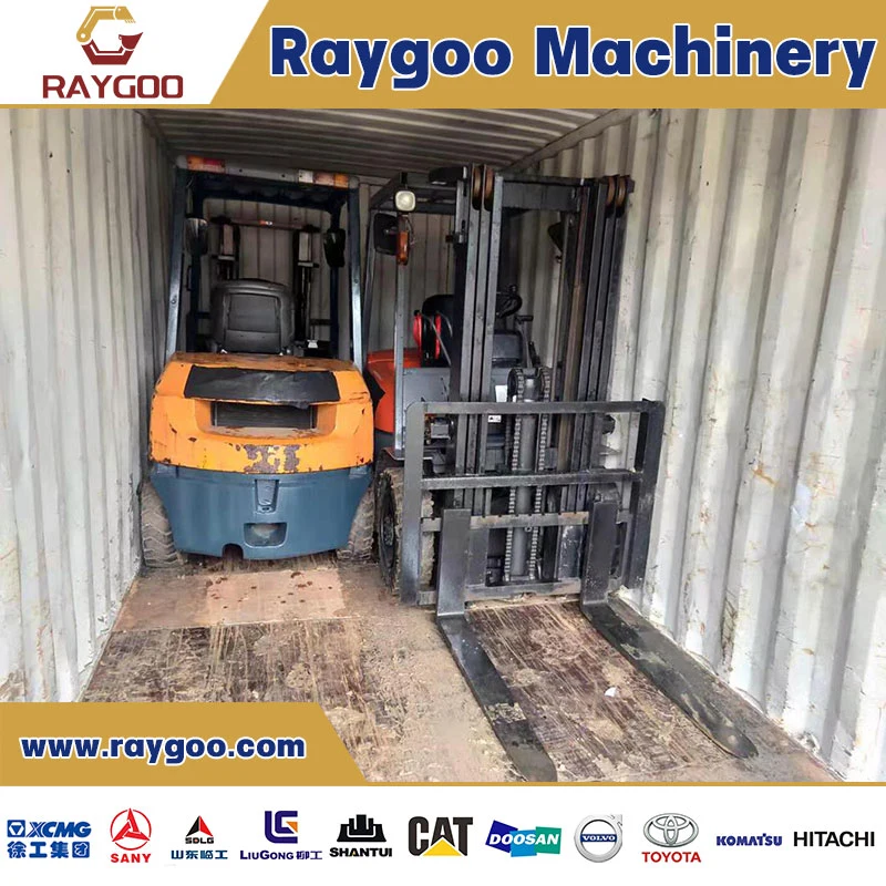 5ton Used / Second Hand 2.5ton~10ton Toyota/Komatsu/Sany/Heli/Tcm/Longgong/Redot Diesel Forklift Lifting 3.0m, 4.5m, 6.0m with Good Condition